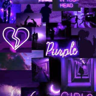 Aesthetic purple phone wallpaper