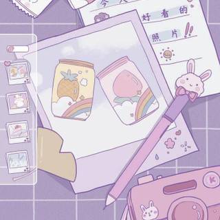 Aesthetic purple phone wallpaper