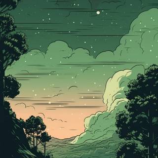 Green aesthetic phone wallpaper