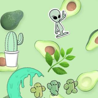 Green aesthetic phone wallpaper