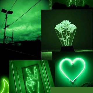 Green aesthetic phone wallpaper