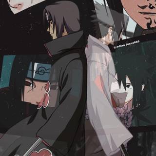 Itachi and Sasuke iPhone wallpaper