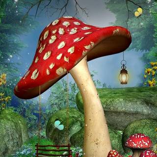 Mushroom phone wallpaper