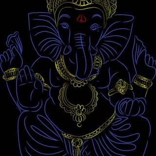 Ganesha iPhone wallpaper
