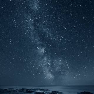 Stars and ocean wallpaper