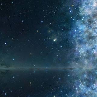 Stars and ocean wallpaper