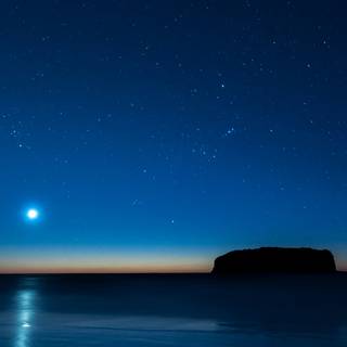 Stars and ocean wallpaper