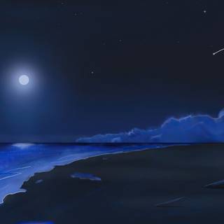 Stars and ocean wallpaper