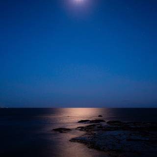 Stars and ocean wallpaper