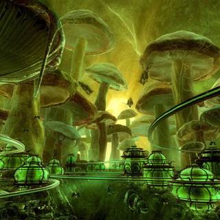 Science green wallpaper