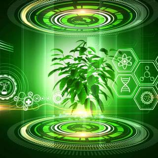 Science green wallpaper