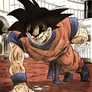 Goku training wallpaper