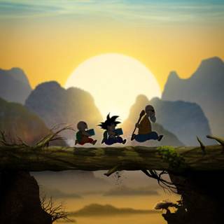 Goku training wallpaper