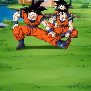 Goku training wallpaper