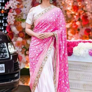 Alia Bhatt saree wallpaper