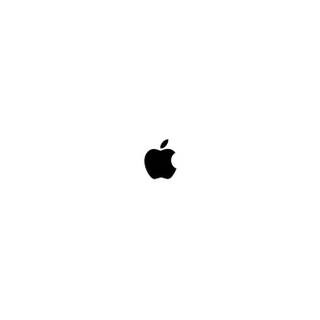 Apple logo white wallpaper