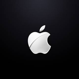 Apple logo white wallpaper