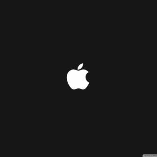 Apple logo white wallpaper