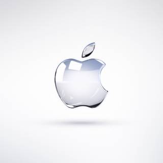 Apple logo white wallpaper