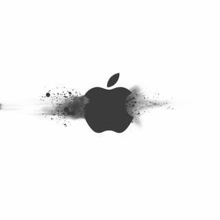 Apple logo white wallpaper