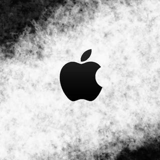 Apple logo white wallpaper