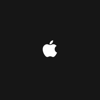 Apple logo white wallpaper