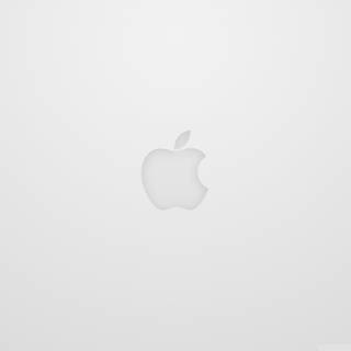 Apple logo white wallpaper