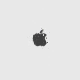 Apple logo white wallpaper