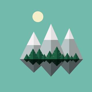 4k minimal mountain wallpaper