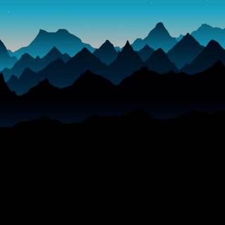 Dark minimal mountain wallpaper