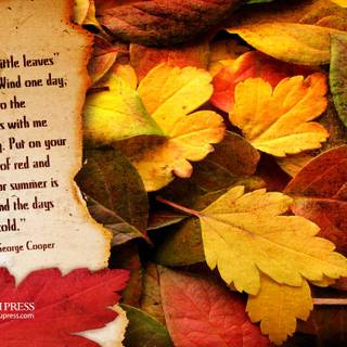 Autumn poem wallpaper