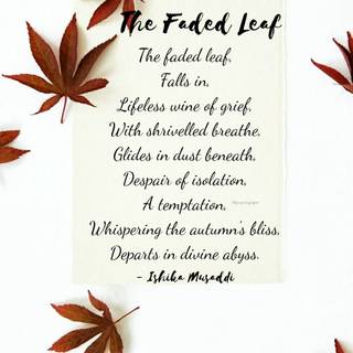 Autumn poem wallpaper