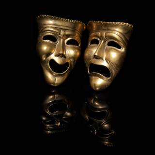 Theater mask wallpaper