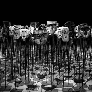 Theater mask wallpaper