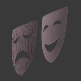 Theater mask wallpaper