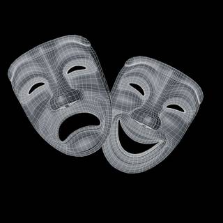 Theater mask wallpaper