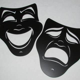 Theater mask wallpaper