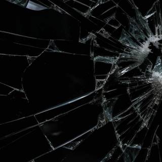 iPhone broken glass wallpaper