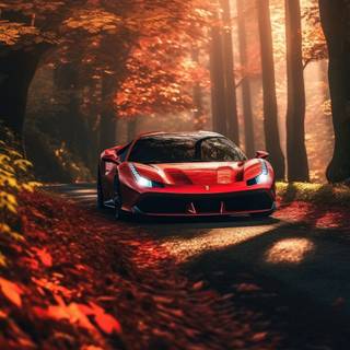 Ferrari autumn wallpaper