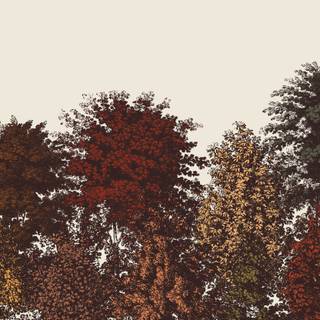 Autumn forest pixel wallpaper