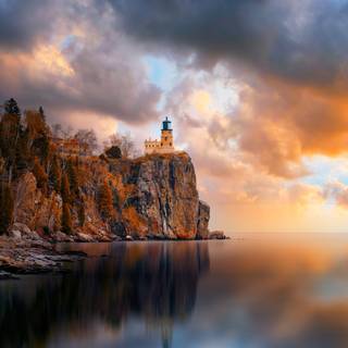 Lighthouse autumn wallpaper