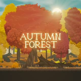 Autumn forest pixel wallpaper