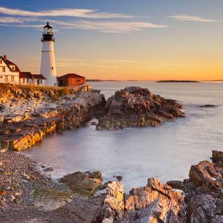 Lighthouse autumn wallpaper