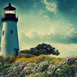 Lighthouse autumn wallpaper