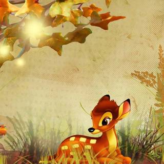 Autumn cartoon desktop wallpaper