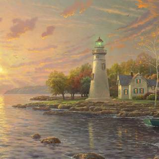 Lighthouse autumn wallpaper