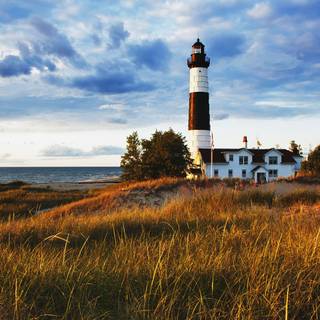 Lighthouse autumn wallpaper