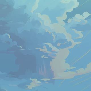 Blue anime iPhone wallpaper