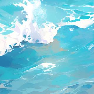 Blue anime iPhone wallpaper