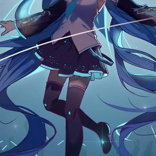 Miku iPhone wallpaper